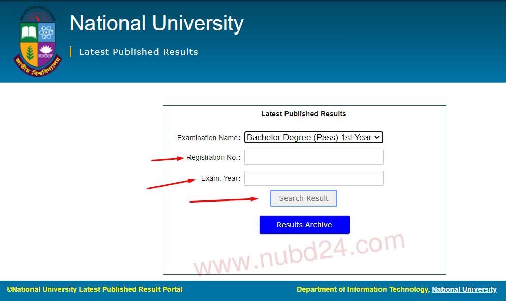 Degree 1st Year Result 2024 (মার্কশীট/সিজিপিএ সহ দেখুন)