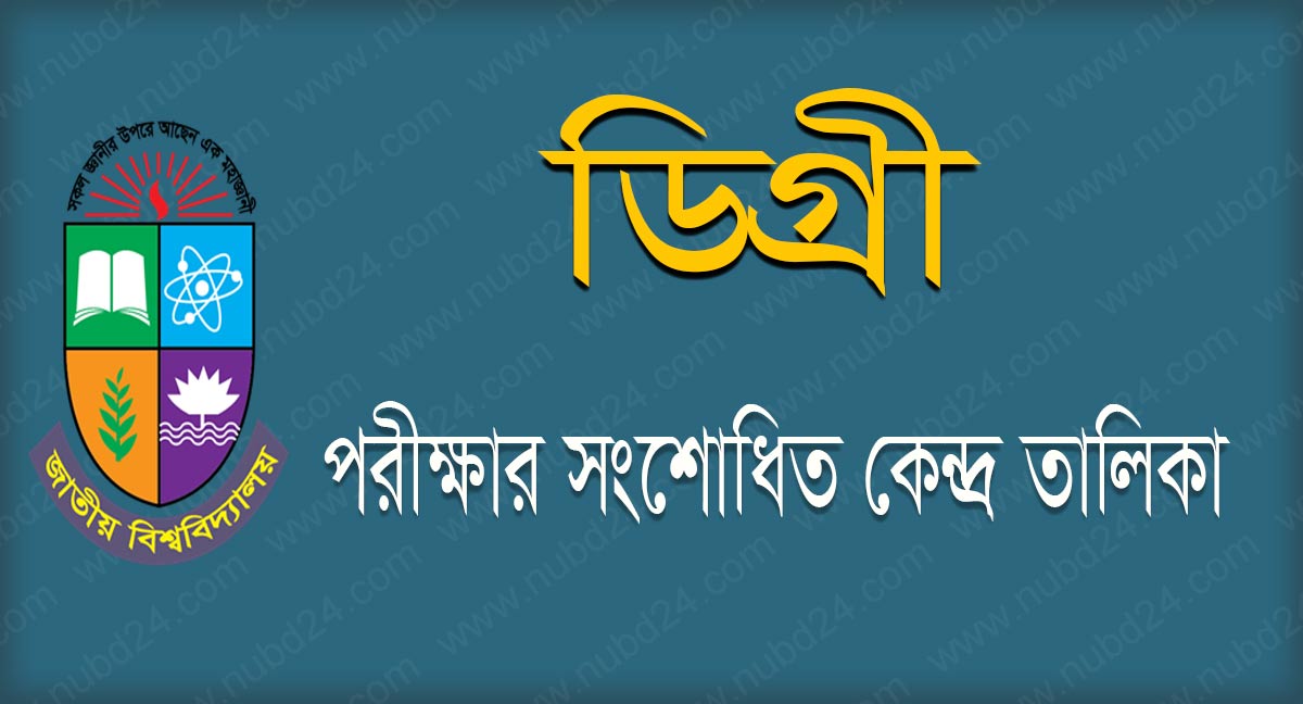 NU Degree First year Exam Center List 2021