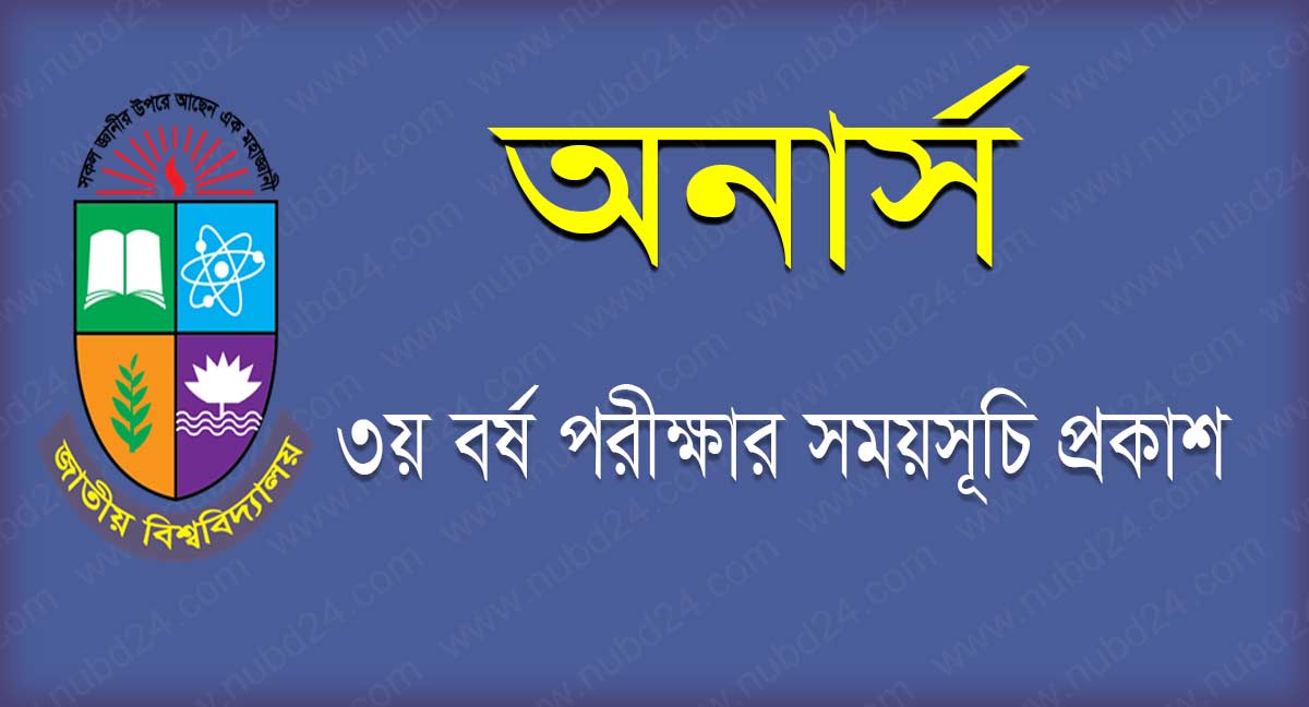NU Honours 3rd Year Exam Routine 2022