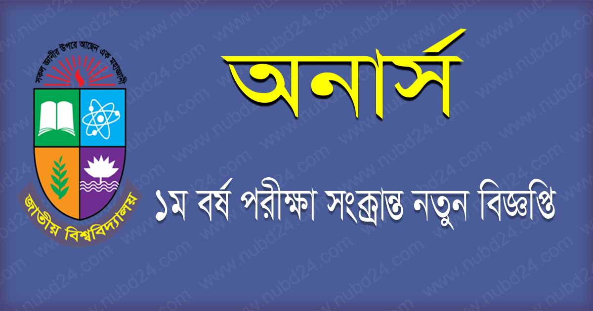 National University Honours 1st Year Exam 2021