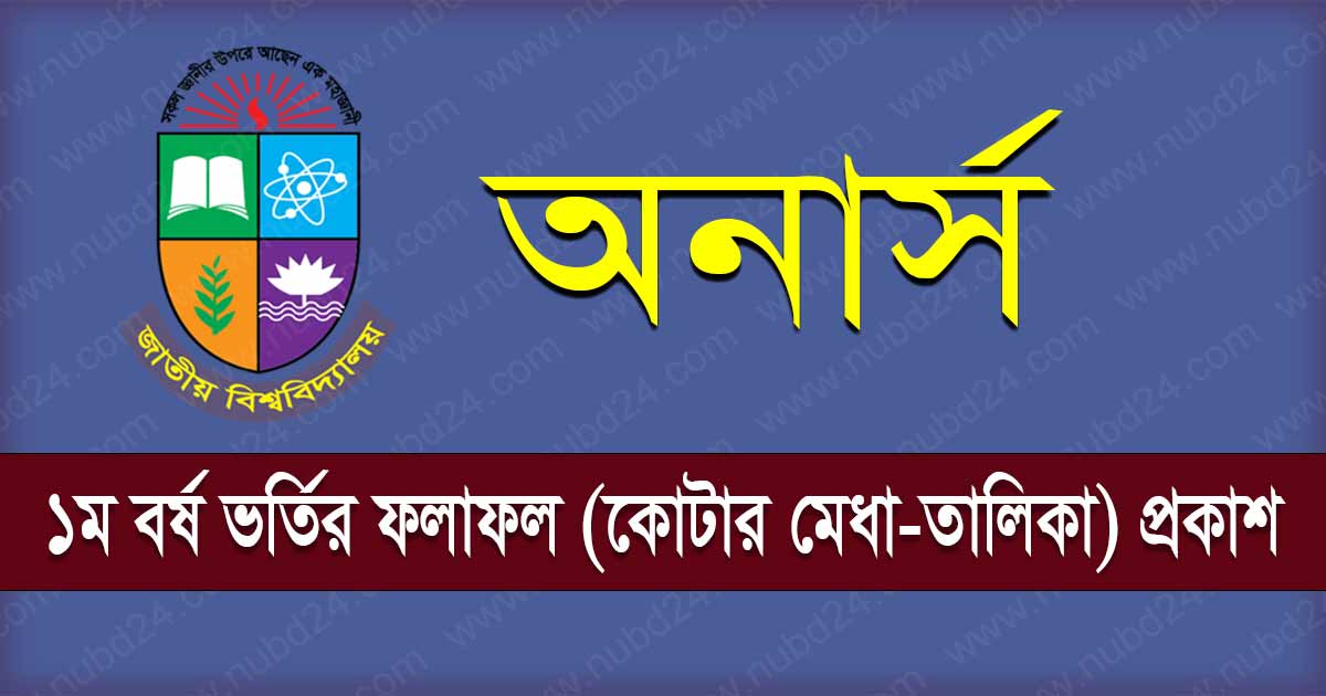 Honours Admission Quota Result 2022