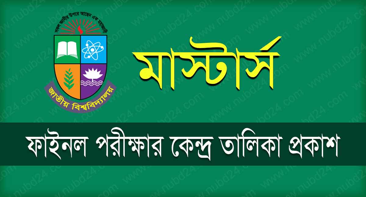 Masters Final Exam Center List 2024