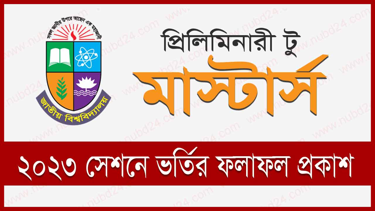 Preliminary To Masters Admission Result 2023