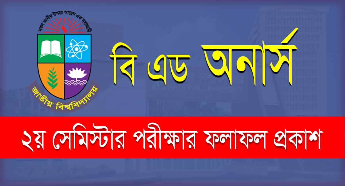 NU BEd 2nd Semester Result 2023