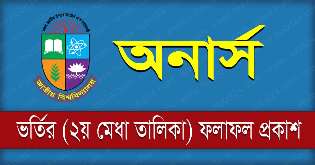 Honours Admission 2nd Merit List Result 2023