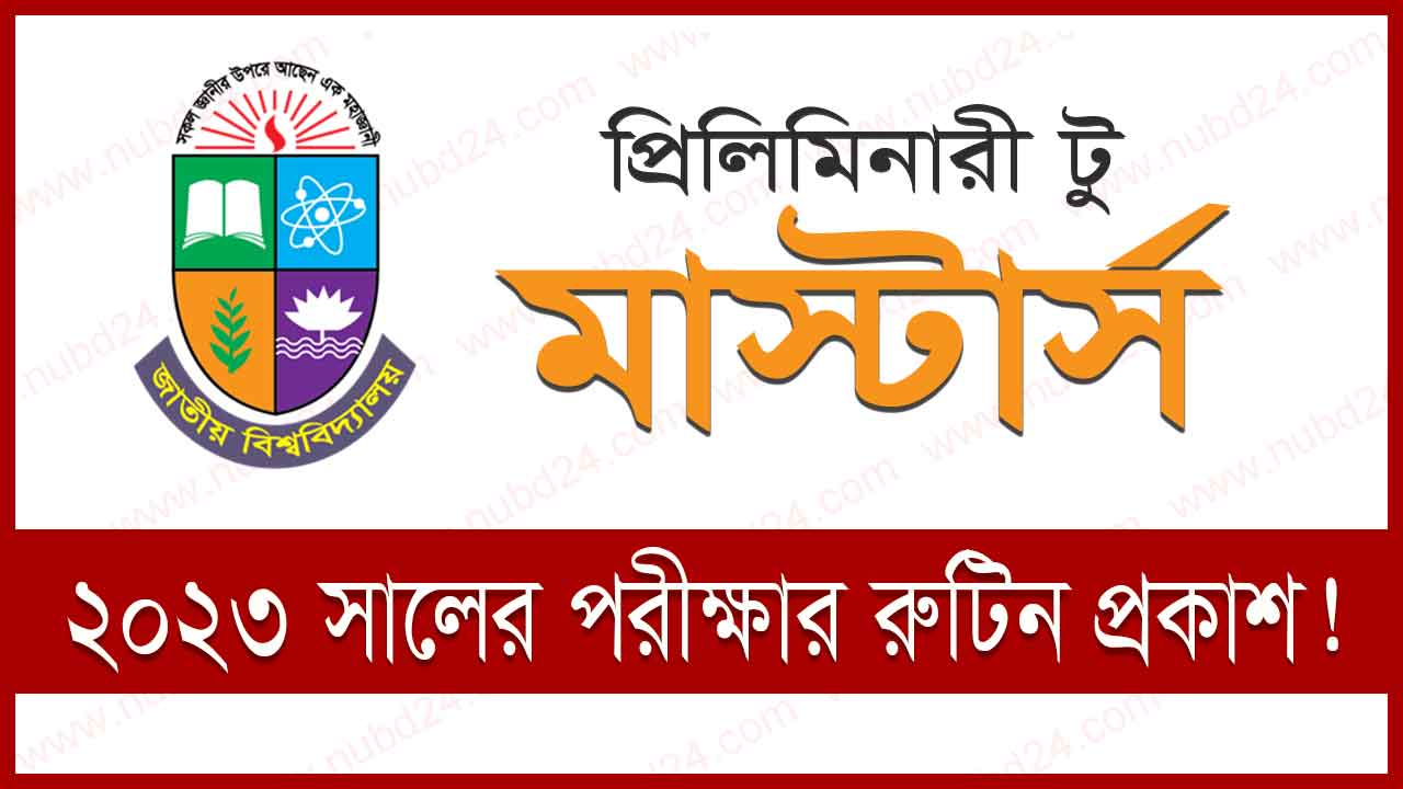 NU Preliminary To Masters Exam Routine 2023