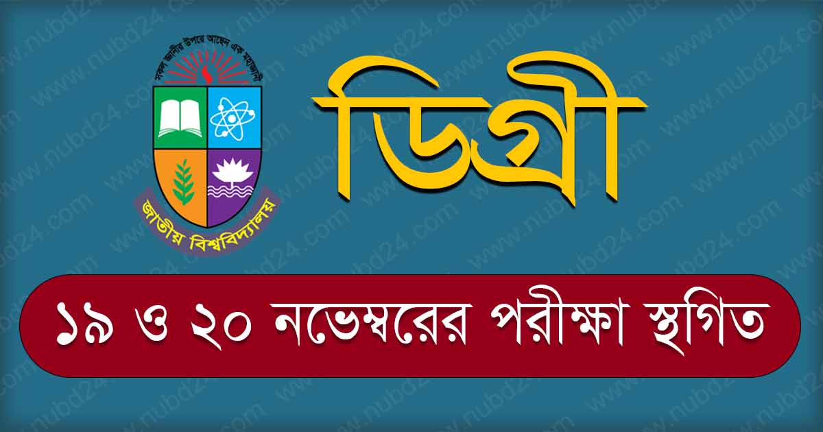 NU Degree 3rd Year Exam Suspend Notice 2023