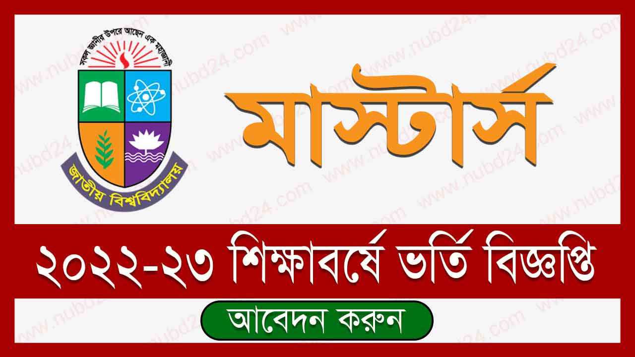 National University Masters Admission 2023