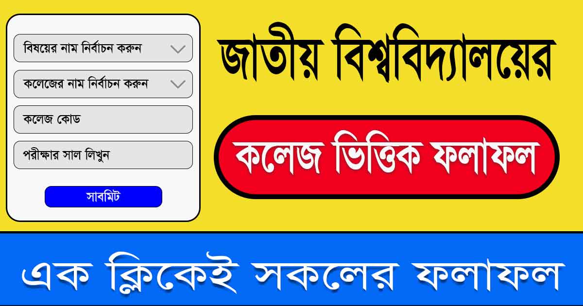 National University College Wise Result