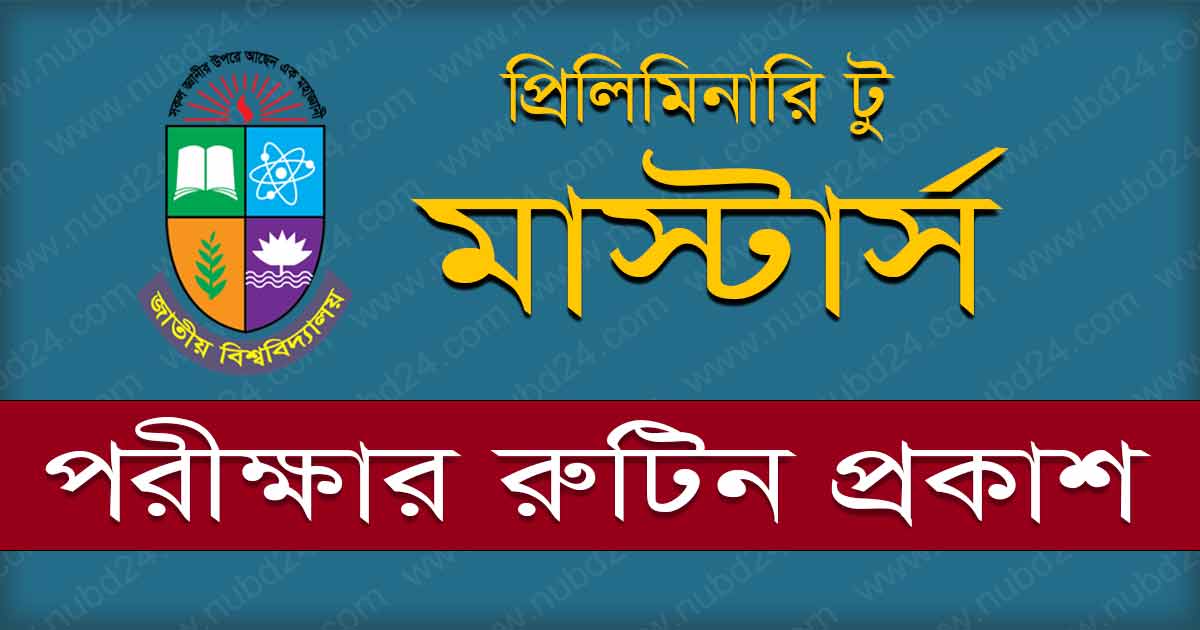 NU Preliminary to Masters Exam Routine 2024