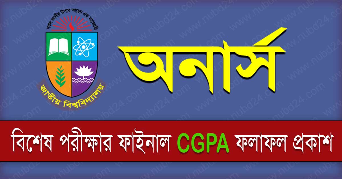 Honours Special Exam CGPA Result 2023