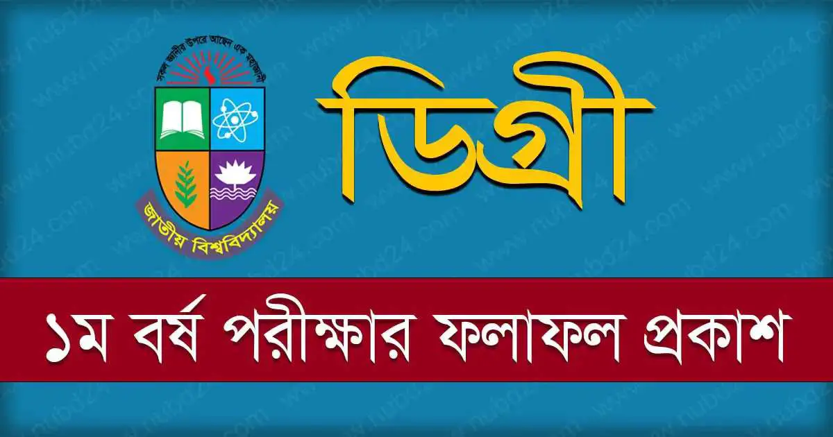 Degree 1st Year Result 2024 (মার্কশীট/সিজিপিএ সহ দেখুন)